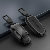 Legering en lederen sleutelhanger hoes voor Tesla  Model 3/Y/S/X